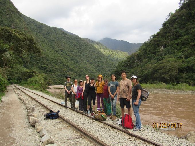 After A River Blessing Ceremony as we hiked to Machu Picchu January 2017